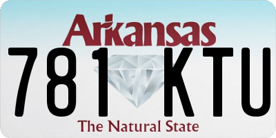 AR license plate 781KTU