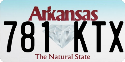 AR license plate 781KTX