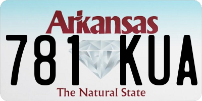 AR license plate 781KUA