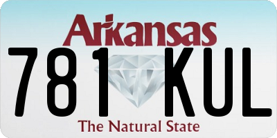 AR license plate 781KUL