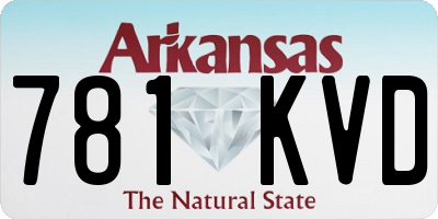 AR license plate 781KVD
