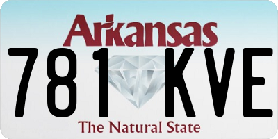 AR license plate 781KVE