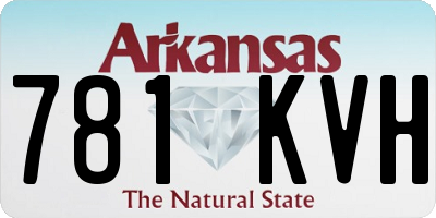 AR license plate 781KVH
