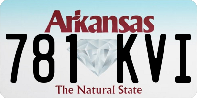 AR license plate 781KVI