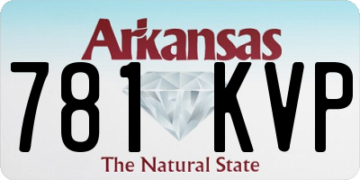 AR license plate 781KVP