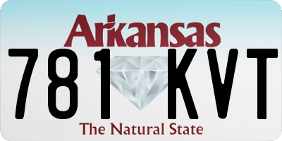 AR license plate 781KVT