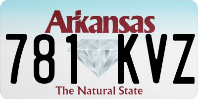 AR license plate 781KVZ