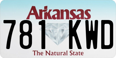 AR license plate 781KWD