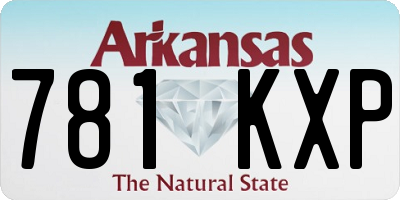 AR license plate 781KXP