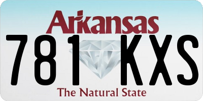 AR license plate 781KXS