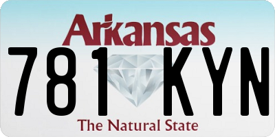 AR license plate 781KYN