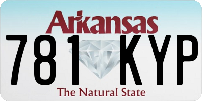 AR license plate 781KYP