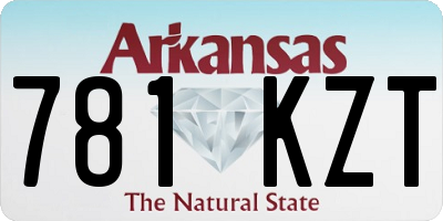 AR license plate 781KZT