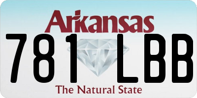 AR license plate 781LBB