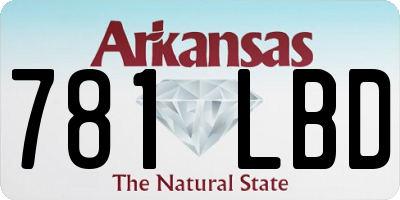 AR license plate 781LBD