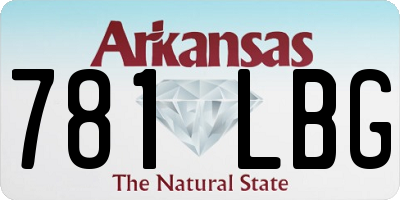 AR license plate 781LBG