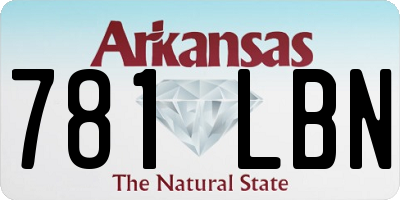 AR license plate 781LBN