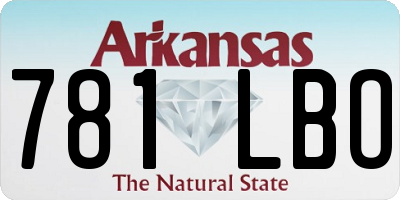 AR license plate 781LBO
