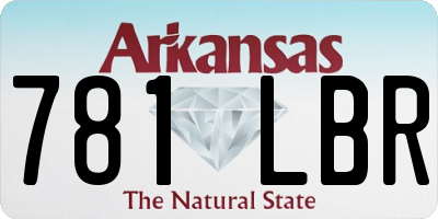 AR license plate 781LBR