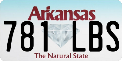 AR license plate 781LBS