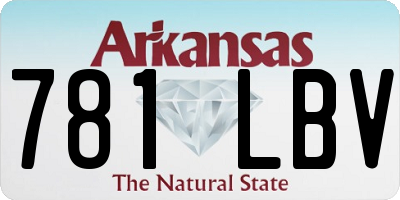 AR license plate 781LBV