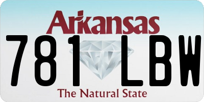AR license plate 781LBW