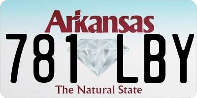 AR license plate 781LBY