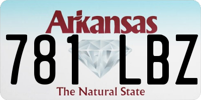 AR license plate 781LBZ