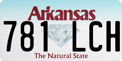 AR license plate 781LCH