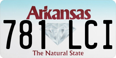AR license plate 781LCI