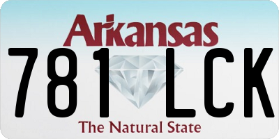 AR license plate 781LCK