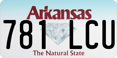 AR license plate 781LCU