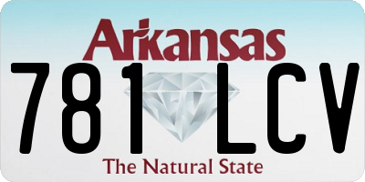 AR license plate 781LCV