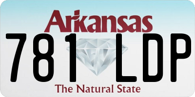 AR license plate 781LDP