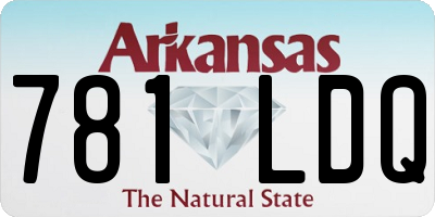 AR license plate 781LDQ