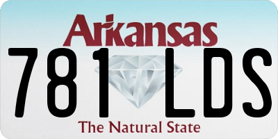 AR license plate 781LDS