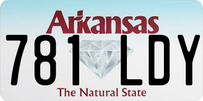 AR license plate 781LDY
