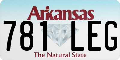 AR license plate 781LEG