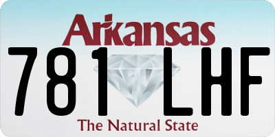 AR license plate 781LHF