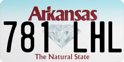 AR license plate 781LHL