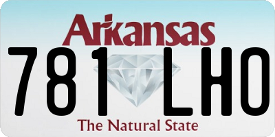 AR license plate 781LHO