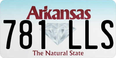 AR license plate 781LLS