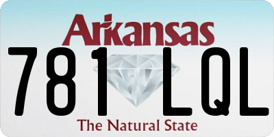 AR license plate 781LQL