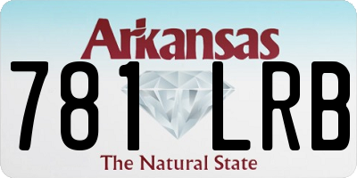 AR license plate 781LRB