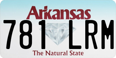 AR license plate 781LRM