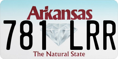 AR license plate 781LRR