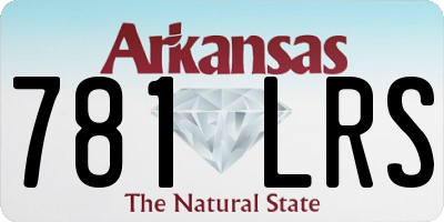 AR license plate 781LRS