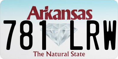 AR license plate 781LRW