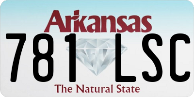 AR license plate 781LSC