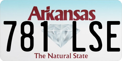AR license plate 781LSE